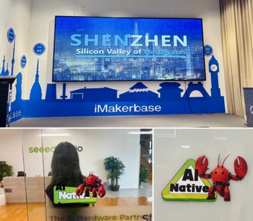 Collage von besuchten Maker-Spaces in China