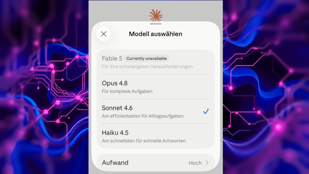 Anthropics Fable 5-Modell nicht mehr verfügbar